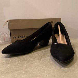 Clarks Teresa Step Black Suede | Dress Pumps